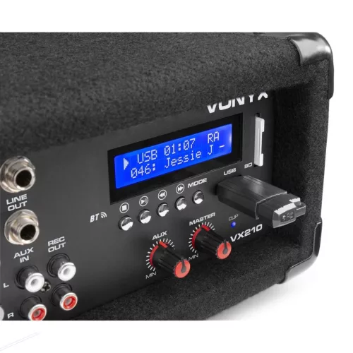 Vonyx VX210 Full PA Sound System 800W (10") Aktív hangfal szett + Erősítő + Állvány
