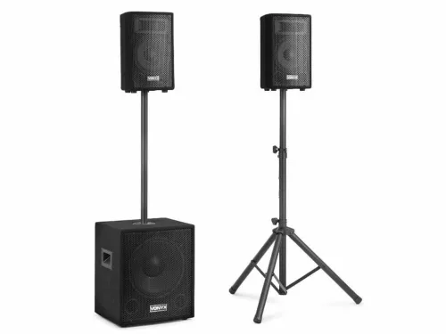 Vonyx VX0812BT 2.1 Aktív hangfal rendszer, 12", Bluetooth, Visszhang effekt