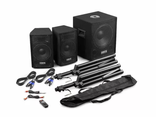 Vonyx VX0812BT 2.1 Aktív hangfal rendszer, 12", Bluetooth, Visszhang effekt