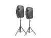 Vonyx PSS-302 2x150W (10") aktív hangfalszett + ÁLLVÁNY (MP3 + BLUETOOTH)