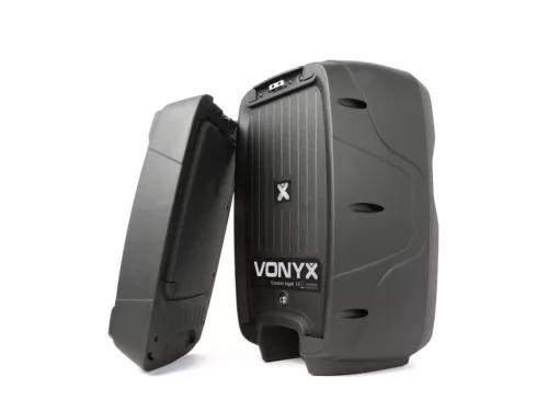 Vonyx PSS-302 2x150W (10") aktív hangfalszett + ÁLLVÁNY (MP3 + BLUETOOTH)