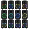 Fenton FT08LED MK2 (8") 300W akkumulátoros hordozható hangfal (1x mik + MP3 + Bluetooth)