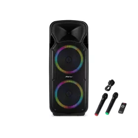   Fenton FT212LED (12") 1400W akkumulátoros hordozható hangfal (2x mik + MP3 + Bluetooth)