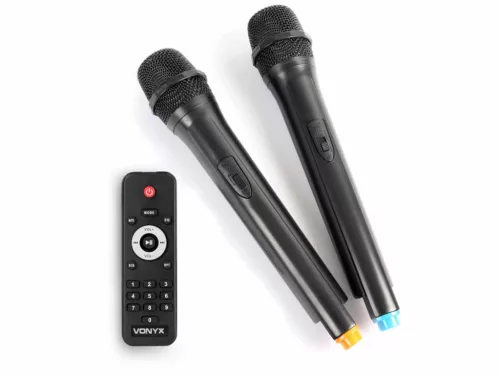 Vonyx AP-1200ACCU (12") 600W akkumulátoros hordozható hangfal (2xMik + MP3 + Bluetooth)