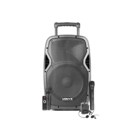   Vonyx AP-1200ACCU PLUS (12") 600W akkumulátoros hordozható hangfal (3xMik + MP3 + Bluetooth)
