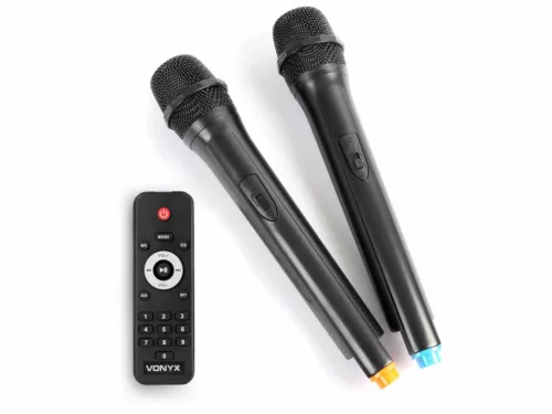 Vonyx AP-1500ACCU (15") 800W akkumulátoros hordozható hangfal (2xMik + MP3 + Bluetooth)