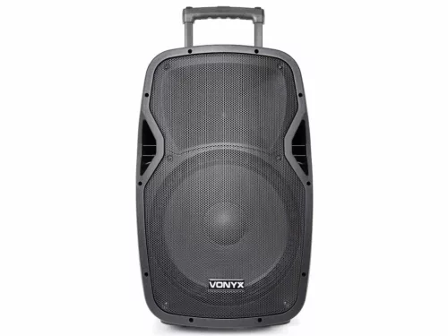 Vonyx AP-1500ACCU PLUS (15") 800W akkumulátoros hordozható hangfal (3xMik + MP3 + Bluetooth)