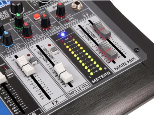 Power Dynamics PDM-S604 - 6 csatornás zenekari keverő, Bluetooth + Effekt + REC felvétel