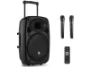 Vonyx Verve38 800W (12") aktív hordozható akkumulátoros hangfal (2mik + Bluetooth + MP3)