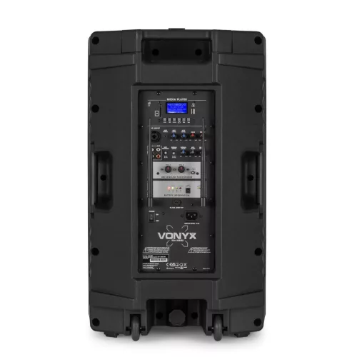 Vonyx VSA700 Hordozható hangfal 15", USB, FM, SD, Bluetooth