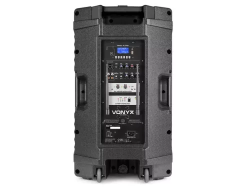 Vonyx VSA700-BP Hordozható hangfal 15", USB, FM, SD, Bluetooth