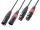 PD Connex CX60-0,5 sztereo jelkábel (2x XLR mama - 2x XLR papa) - (0,5 m)