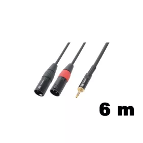   PD Connex CX70-6 sztereo jelkábel (3,5 mm Jack - 2x XLR papa) - (6 m)