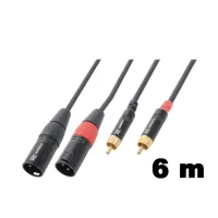 XLR - RCA sztereó jelkábel