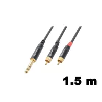 6,3 mm Jack - RCA sztereó jelkábel