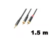 PD Connex CX85-1,5 sztereo jelkábel (3,5 mm Jack - 2x RCA) - (1,5 m)