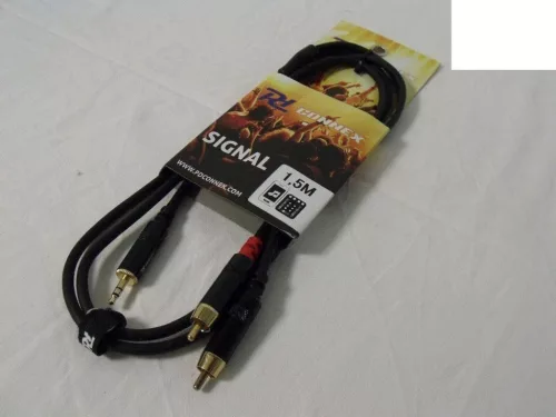 PD Connex CX85-1,5 sztereo jelkábel (3,5 mm Jack - 2x RCA) - (1,5 m)