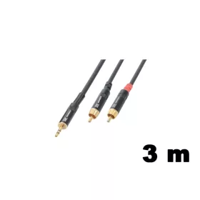   PD Connex CX85-3 sztereo jelkábel (3,5 mm Jack - 2x RCA) - (3 m)
