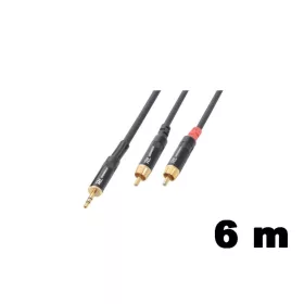   PD Connex CX85-6 sztereo jelkábel (3,5 mm Jack - 2x RCA) - (6 m)