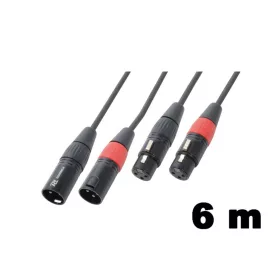   PD Connex CX60-6 sztereo jelkábel (2x XLR mama - 2x XLR papa) - (6 m)