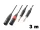 PD Connex CX64-3 sztereo jelkábel (2x XLR papa - 2×6,3 mm Jack) - (3 m)