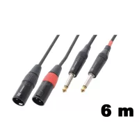 XLR - 6,3 mm Jack sztereó jelkábel