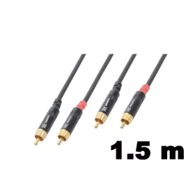   PD Connex CX94-1,5 sztereo jelkábel (2x RCA - 2x RCA) - (1,5 m)