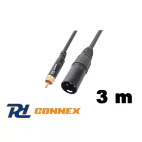 PD Connex CX52-3m jelkábel (RCA - XLR papa)