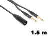 PD Connex CX56-1,5 sztereo jelkábel (XLR papa - 2×6,3 mm Jack) - (1,5 m)