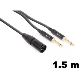   PD Connex CX56-1,5 sztereo jelkábel (XLR papa - 2×6,3 mm Jack) - (1,5 m)