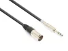 Vonyx CX316-1 szimmetrikus csatlakozású jelkábel (6,3 mm Jack - XLR papa) - (1,5 m)