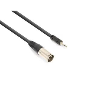   Vonyx CX318-05 sztereo jelkábel (3,5 mm Sztereo Jack - XLR papa) - (0,5 m)