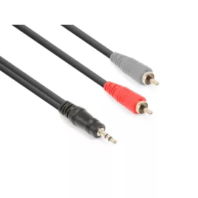   Vonyx CX334-3 sztereo jelkábel (3,5 mm Jack - 2x RCA) - (3 m)