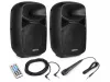 Vonyx VPS082A 400W (8") aktív + passzív hangfal szett (MP3 + BLUETOOTH)