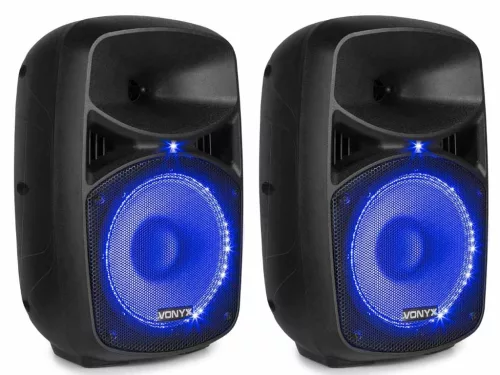 Vonyx VPS082A 400W (8") aktív + passzív hangfal szett (MP3 + BLUETOOTH)
