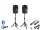 Vonyx VPS122A 800W (12") aktív + passzív hangfal szett állványokkal (MP3 + BLUETOOTH)