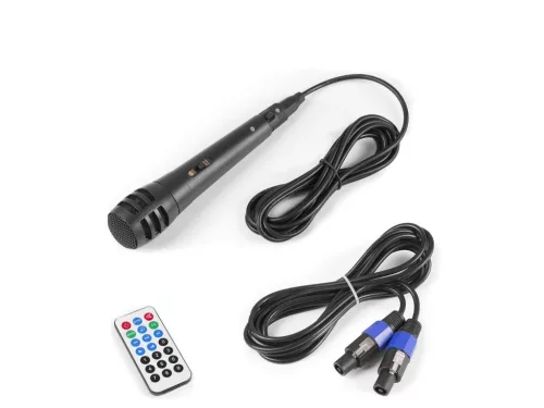 Vonyx VPS122A 800W (12") aktív + passzív hangfal szett állványokkal (MP3 + BLUETOOTH)