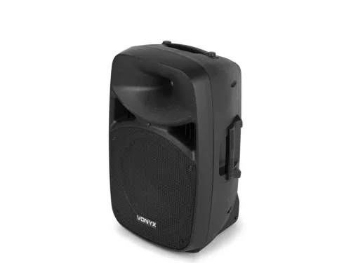 Vonyx VPS122A 800W (12") aktív + passzív hangfal szett állványokkal (MP3 + BLUETOOTH)