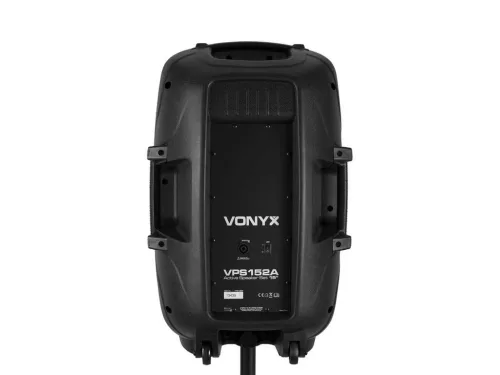 Vonyx VPS152A 1000W (15") aktív + passzív hangfal szett állványokkal (MP3 + BLUETOOTH)