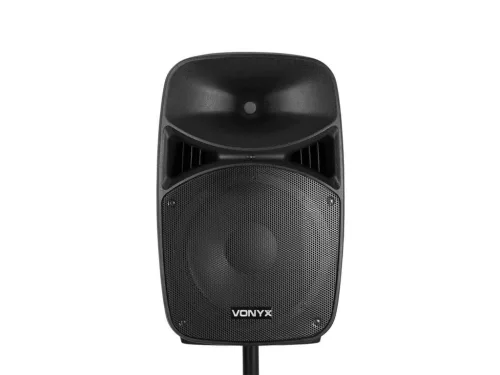 Vonyx VPS152A 1000W (15") aktív + passzív hangfal szett állványokkal (MP3 + BLUETOOTH)
