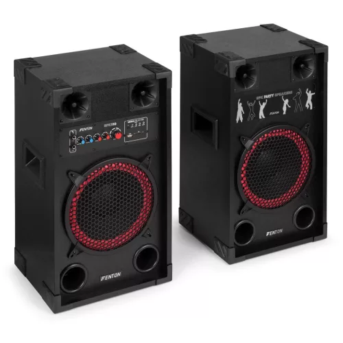 Fenton SPK-110 400W (10") aktív + passzív hangfal szett (MP3 + BLUETOOTH)