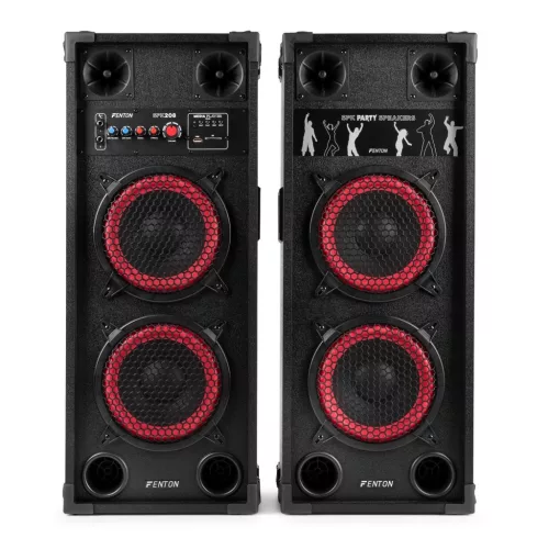 Fenton SPK-208 800W (2 x 8") aktív + passzív hangfal szett (MP3 + BLUETOOTH)