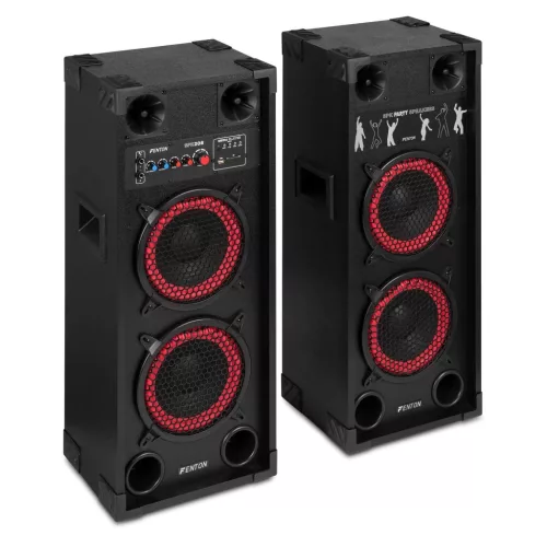 Fenton SPK-208 800W (2 x 8") aktív + passzív hangfal szett (MP3 + BLUETOOTH)