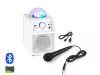 Vonyx SBS50W akkumulátoros hordozható hangfal 50W (1xMik + Bluetooth + LED Ball) - fehér