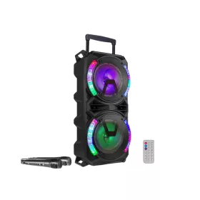   Fenton LIVE280 900W (2x 8") AKKUMULÁTOROS aktív karaoke hangfal (MP3 + BLUETOOTH)
