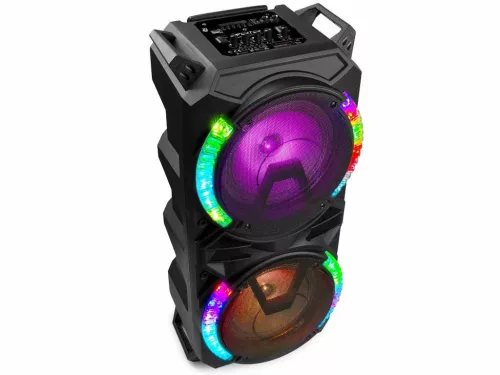 Fenton LIVE280 900W (2x 8") AKKUMULÁTOROS aktív karaoke hangfal (MP3 + BLUETOOTH)
