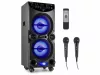 Fenton Live2104 Karaoke szett kereken, USB,SD,Bluetooth, RGB led, 2 mikrofon