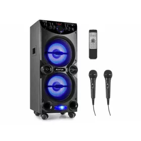   Fenton Live2104 Karaoke szett kereken, USB,SD,Bluetooth, RGB led, 2 mikrofon