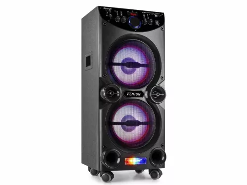 Fenton Live2104 Karaoke szett kereken, USB,SD,Bluetooth, RGB led, 2 mikrofon
