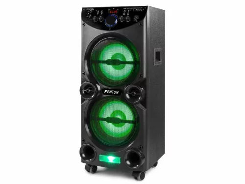 Fenton Live2104 Karaoke szett kereken, USB,SD,Bluetooth, RGB led, 2 mikrofon